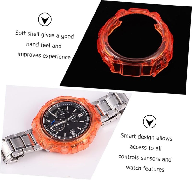 Black TPU Watch Protective Case Full Cover Scratch Resistant Easy Install Remove Wide Compatibility - Image 4